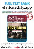  Canadian Human Resource Management&comma; 12th Edition &ndash; Complete Study Guide with Questions and Answers