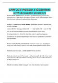 CHM 219 Module 5 Questions with Accurate Answers