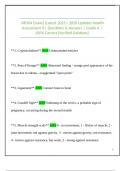  NR304 Exam2 &lpar;Latest 2025 &sol; 2026 Updates Health Assessment II &vert; Questions & Answers &vert; Grade A &vert; 100&percnt; Correct &lpar;Verified Solutions&rpar;