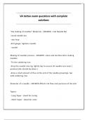 VA tattoo exam questions with complete solutions&period;
