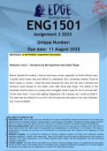 ENG1501 Assignment 3 &lpar;ANSWERS&rpar; 2025 - DISTINCTION GUARANTEED
