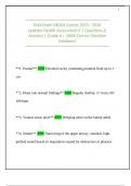 Final Exam NR304 &lpar;Latest 2025 &sol; 2026 Updates Health Assessment II &vert; Questions & Answers &vert; Grade A &vert; 100&percnt; Correct &lpar;Verified Solutions&rpar;