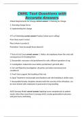 CNML Test Questions with Accurate Answers