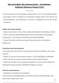 Biologie Lernzettel &ndash; Das Immunsystem &vert; Klasse 8&ndash;10 Gymnasium &lpar;kurz & verst&auml;ndlich erkl&auml;rt&rpar;
