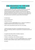 CNL Questions 51-100 with Accurate Answers