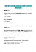 CNL Exam II Questions with Accurate Answers