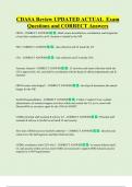 CDASA Review UPDATED ACTUAL  Exam  Questions and CORRECT Answers