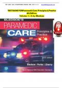 TEST BANK FOR Paramedic Care&colon; Principles & Practice 6th Edition&comma; Volume&period; 1 &ndash; 5&comma; by &lpar;Bledsoe&rpar;>Download as Pdf File< UPDATED 2025