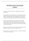 PSI STATE questions with complete solutions&period;