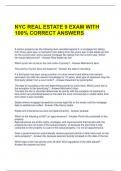 NYC REAL ESTATE 9 EXAM WITH 100&percnt; CORRECT ANSWERS 