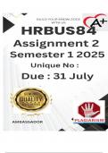 HRBUS84 Assignment 2 &lpar;LITERATURE REVIEW&rpar; Semester 1 2025 - DUE 31 July 2025