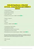 Nurs 329   Bundled Exam Questions WITH  CORRECT Answers