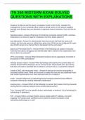 ITN 260 MIDTERM EXAM SOLVED QUESTIONS WITH EXPLANATIONS 