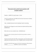 Permanent make up-final exam questions with complete solutions