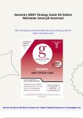 Geometry GMAT Strategy Guide 4th Edition Manhattan Gmat - PDF Download
