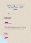 ANCC Practice Questions &sol; Strategies Review of Key Quizzes & Correct Answers&period; 