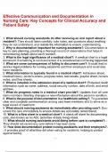 Effective Communication and Documentation in Nursing Care Key Concepts for Clinical Accuracy and Patient Safety&period;pdf
