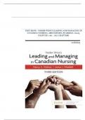 TEST BANK - YODER-WISE'S LEADING AND MANAGING IN CANADIAN NURSING&comma; 3RD EDITION &lpar;WADDELL&comma; 2024&rpar;&comma; CHAPTER 1-32 &vert; ALL CHAPTERS