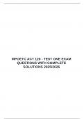  MPOETC ACT 120 - TEST ONE EXAM QUESTIONS WITH COMPLETE SOLUTIONS 2025&sol;2026 &emsp;