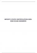  MPOETC STATE CERTIFICATION 2025-2026 EXAM ANSWERS &emsp;