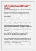 AMERICAN RED CROSS-ACLS-FINAL EXAM WITH ALL CORRECT & 100&percnt; VERIFIED ANSWERS&vert;ALREADY GRADED A&plus;