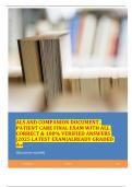 ALS AND COMPANION DOCUMENT&comma; PATIENT CARE FINAL EXAM WITH ALL CORRECT & 100&percnt; VERIFIED ANSWERS &vert;2025 LATEST EXAM&vert;ALREADY GRADED A&plus;