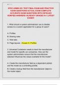 SFDC ADMIN 201 TEST FINAL EXAM AND PRACTICE  EXAM QUESTIONS ACTUAL EXAM COMPLETE  ACCURATE EXAM QUESTIONS WITH DETAILED  VERIFIED ANSWERS &sol;ALREADY GRADED A&plus;&sol; LATEST  EXAM&excl;&excl;&excl;