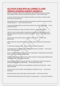 ALS STUDY GUIDE WITH ALL CORRECT & 100&percnt; VERIFIED ANSWERS&vert;ALREADY GRADED A&plus;