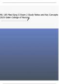 NU 185 Med-Surg II Exam 2 Study Notes and Key Concepts 2025 Galen College of Nursing