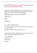 WGU D307 Objective Assessment Study Guide 103 Questions with Verified Answers&comma;100&percnt;CORRECT
