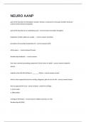 NEURO AANP Real Exam Questions And Correct Detailed Answers 100&percnt; Verified&period;