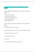 Texas PACT exam 2025&sol;2026 &ndash; Verified Questions and Correct  Answers 