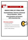 NSG 527 Final Exam &lpar;Latest 2025 &sol; 2026&rpar; Questions and Answers with Verified Rationales&comma; 100&percnt; Guarantee Pass - Wilkes