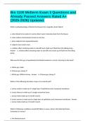 Bio 1100 Midterm Exam 3 Questions and Already Passed Answers Rated A&plus; &lpar;2025-2026&rpar; Updated&period;