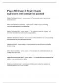  Psyc-200 Exam 1 Study Guide questions well answered passed