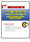 NSG 530 &sol; NSG 530 Exam 4 Advanced Pathophysiology &lpar;Latest 2025 &sol; 2026&rpar; Questions and Answers with Verified Rationales&comma; 100&percnt; Guarantee Pass - Wilkes