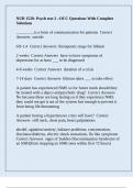 NUR 1520- Psych test 2 &ndash;OCC Questions With Complete Solutions