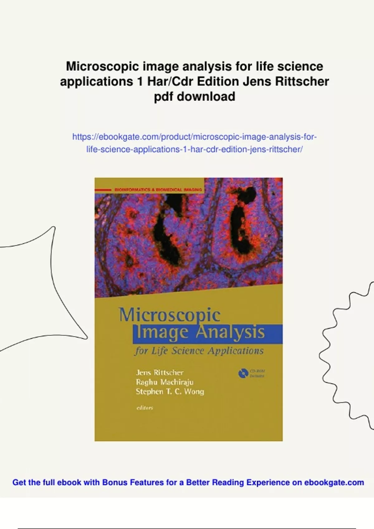 Summary Microscopic image analysis for life science applications 1 Har ...