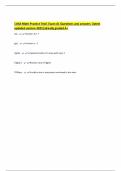 CASA Math Practice Test&vert; Exam A&vert; Questions and answers &vert;latest updated version 2025&vert;already graded A&plus;