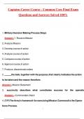 Captains Career Course - Common Core Final Exam Latest 2025&sol;2026 Questions and Answers Solved 100&percnt;
