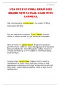 UTA CP2 FNP FINAL EXAM 2025  BRAND NEW ACTUAL EXAM WITH  ANSWERS&period; 