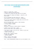 UCCESS 101 EXAM QUESTIONS AND ANSWERS&period;