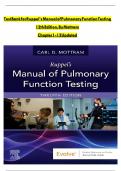Test bank for test bank for ruppel s manual of pulmonary function testing 11 th edition by