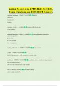 module 3- stats wgu UPDATED  ACTUAL  Exam Questions and CORRECT Answers 