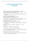 C236 WGU QUESTIONS AND ANSWERS