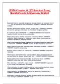 IFSTA Chapter 14 &lpar;2025&rpar; Actual Exam Questions and Answers A&plus; Graded
