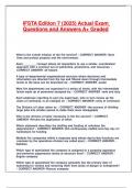 IFSTA Edition 7 &lpar;2025&rpar; Actual Exam Questions and Answers A&plus; Graded&period;