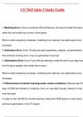 CS 7643 Quiz 3 Study Guide Questions and Answers 2025 Update with complete solution 100&percnt; Verified &lpar;2025 &sol; 2026&rpar;