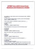 AIPMM Tests &lpar;2025&rpar; Actual Exam Questions and Answers A&plus; Graded&period;