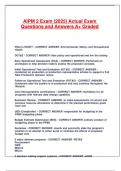 AIPM 2 exam &lpar;2025&rpar; Actual Exam Questions and Answers A&plus; Graded&period;